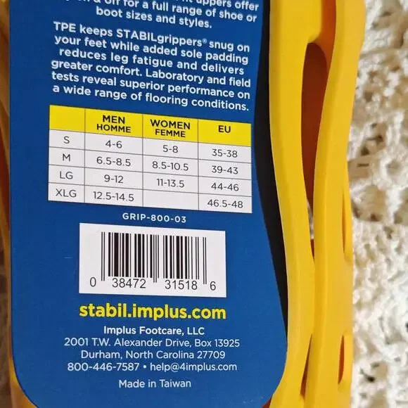 Large Traction Device Anti Slip Mid-Sole Footwear Stabil Gripper Rubber - Picture 2 of 3